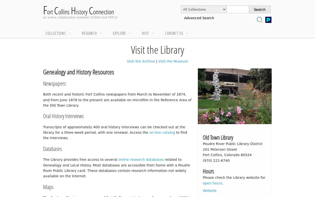 Larimer County city directory Poudre Libraries local history