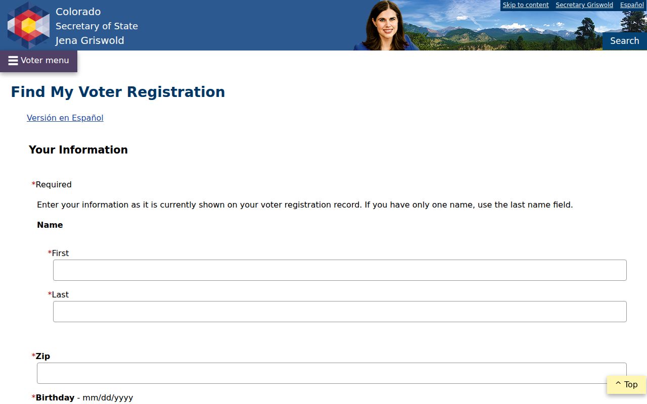 Larimer County residents directory Colorado voter lookup fields